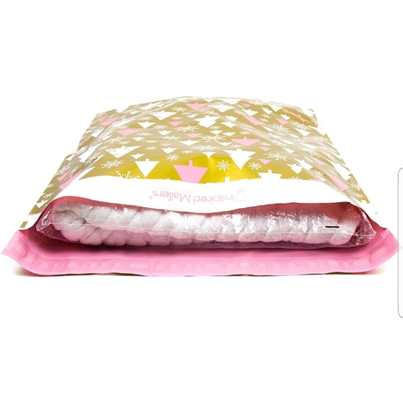 25 14.5x19" XL INSPIRED thick POLY MAILERS Pink Winter… - Picture 8 of 9